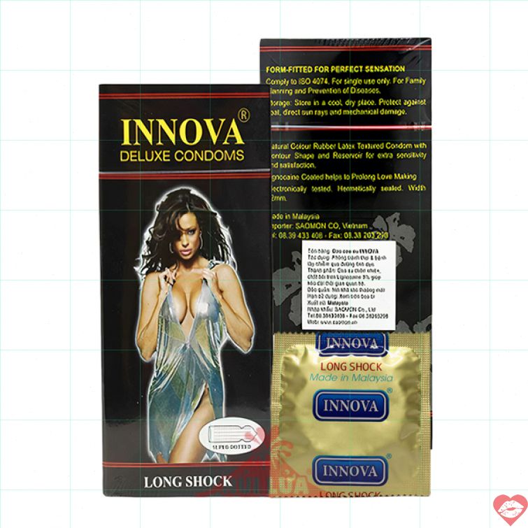 Bao cao su Innova Long Shock 4in1 kéo dài 