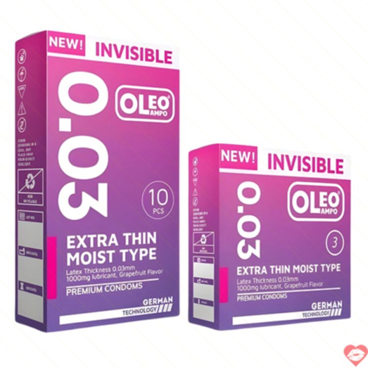 Bao cao su siêu mỏng Oleo Lampo 003 cảm giác thật 