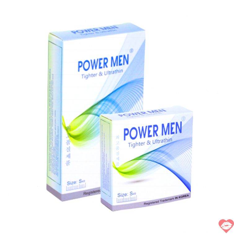 Bao cao su Power Men size nhỏ 49mm ôm khít siêu mỏng 