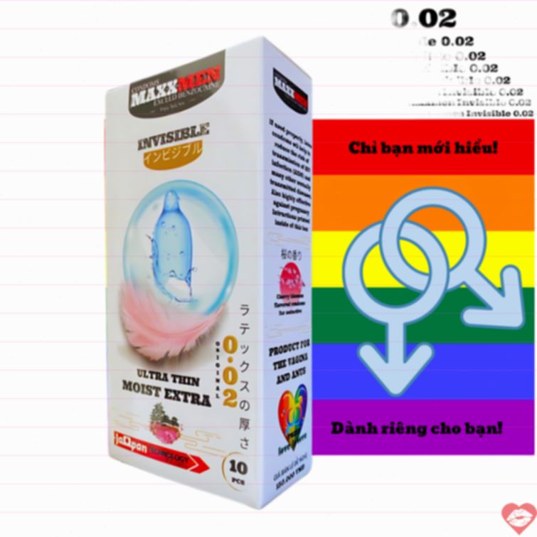 Bao cao su Maxxmen siêu mỏng nhiều gel thơm mát 