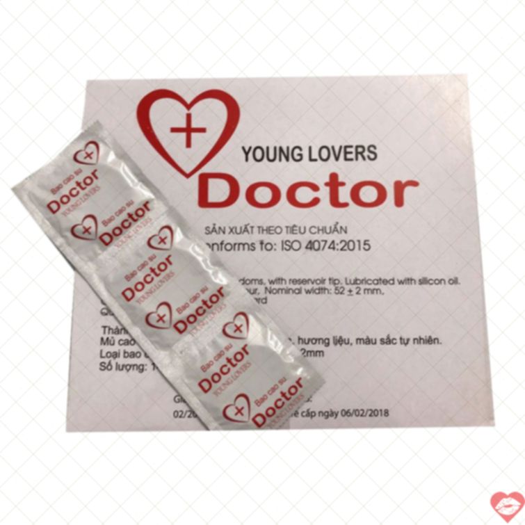 Bao cao su Young Lovers Doctor siêu mỏng 144c 