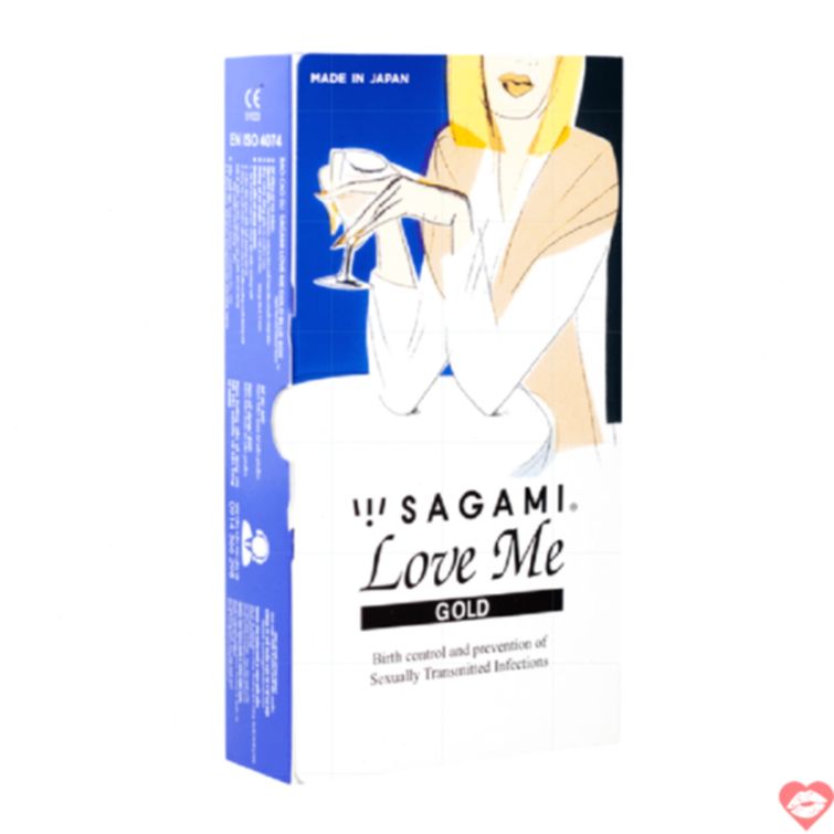 Bao cao su Sagami Love Me Gold mong om cuc phe 