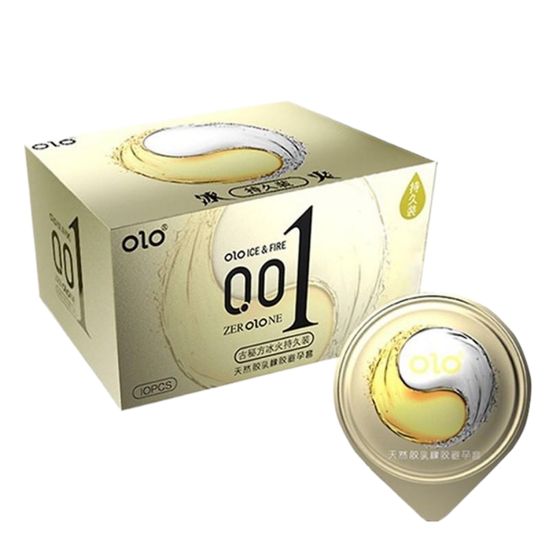  Thông tin Bao Cao Su OLO Siêu Mỏng 0.01mm Kéo Dài Thời Gian Lửa Băng Màu Vàng - Hộp 10 Cái  giá tốt 