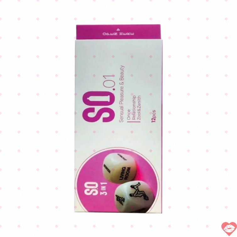 Bao cao su SO 3in1 siêu mỏng gân nổi hộp 12 cái 