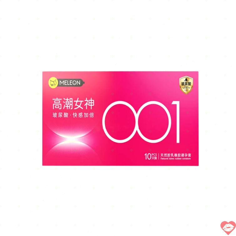 Bao cao su siêu mỏng Meleon 001 Pink nhiều gel 