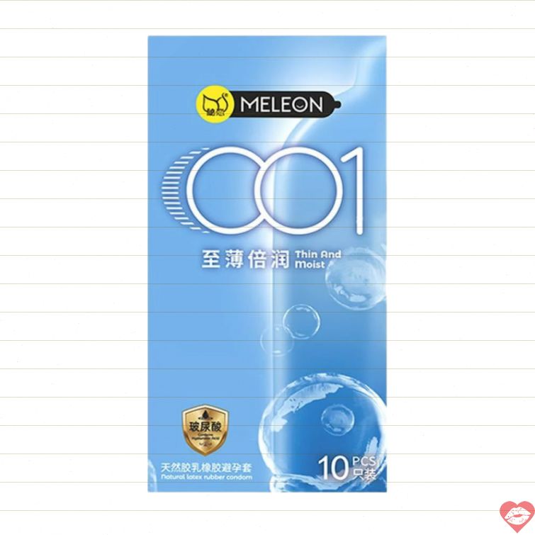 Bao cao su Meleon 001 siêu mỏng ẩm mượt kích thích 