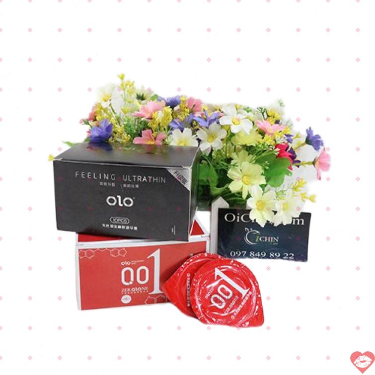 Bao cao su OLO 001 siêu mỏng chân thật 