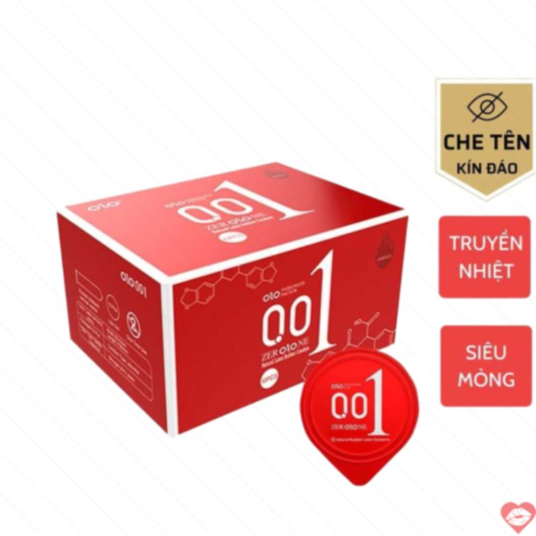 Bao cao su Olo đỏ siêu mỏng tăng cảm giác thật 