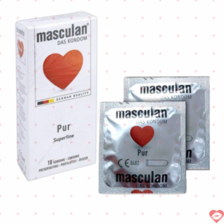 Bao cao su Masculan Pur siêu mỏng nhiều gel trơn 