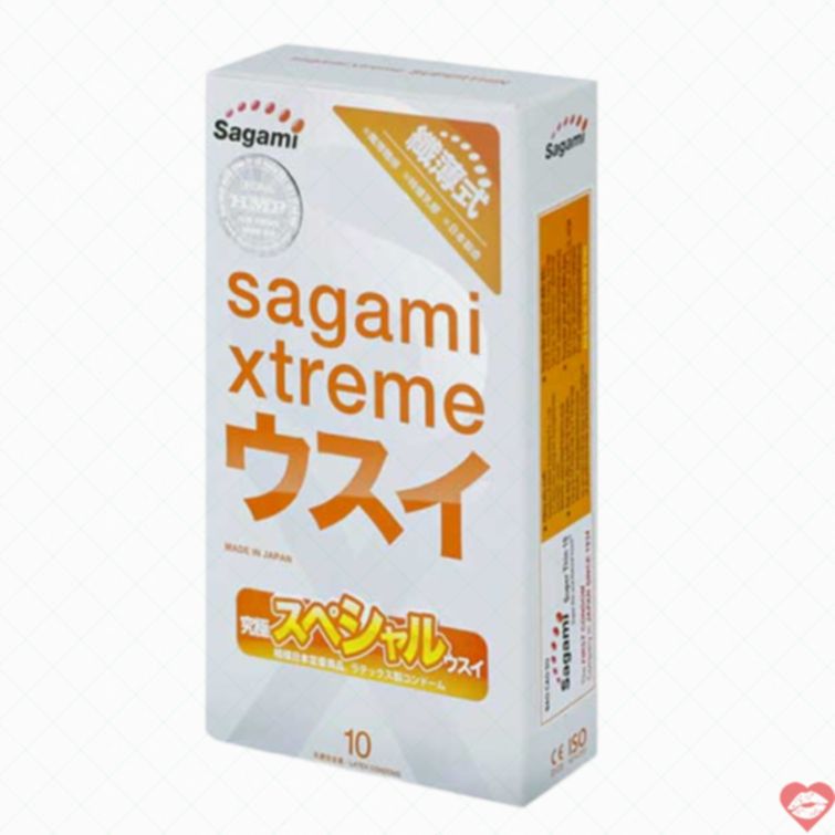 Bao cao su Sagami Xtreme siêu mỏng co giãn tốt 