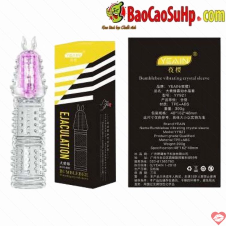 Bao cao su don den rung đầu tăng khoái cảm 