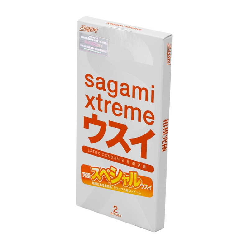 Bao cao su Sagami Xtreme White hộp 10 siêu mỏng 