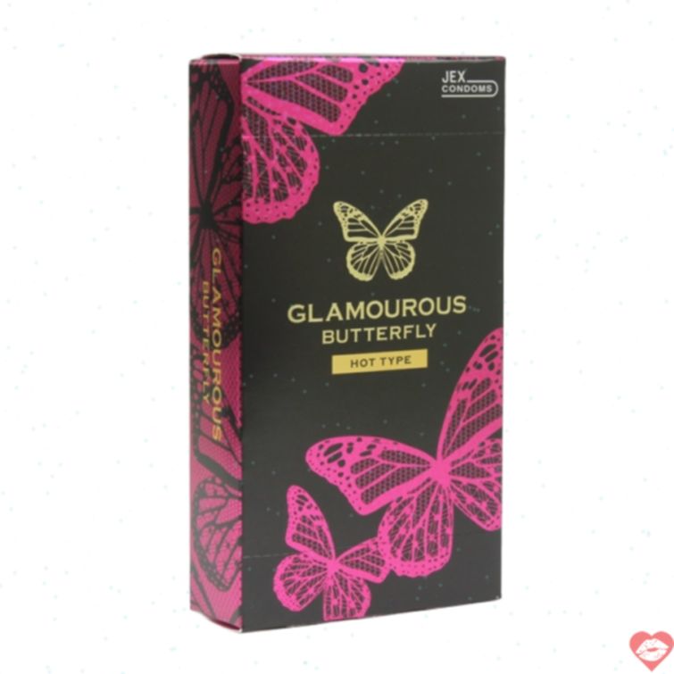 Bao cao su Jex Butterfly hộp 12 siêu kích thích 