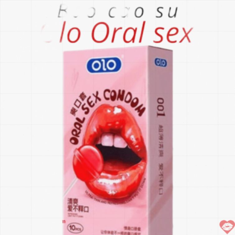 Bao cao su OLO 0.01 hương dâu oral siêu mỏng 