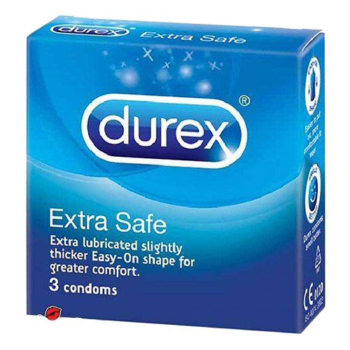  Giá sỉ Bao cao su Durex Extra Safe – Nhiều chất nhờn – Hộp 3 cái  nhập khẩu 
