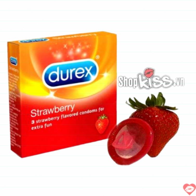 Bao cao su Durex hương dâu thơm quyến rũ 