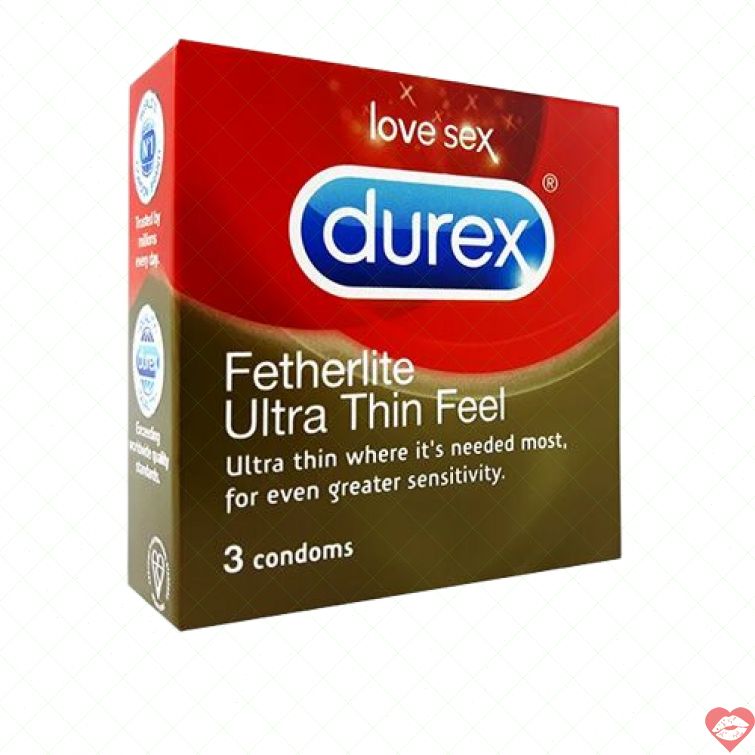 Bao cao su Durex Fetherlite siêu mỏng hộp 3 