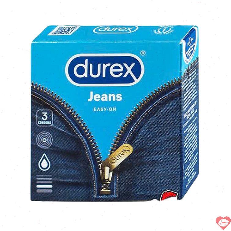 Bao cao su Durex Jeans mỏng an toàn chính hãng 