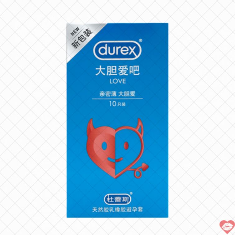 Bao cao su Durex Love mỏng hương vani 10 cái 
