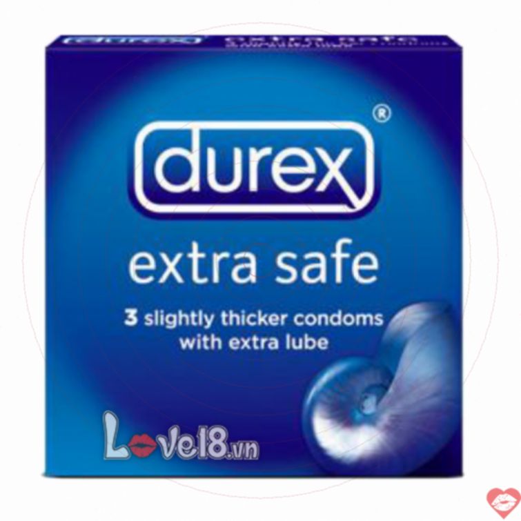 Bao cao su Durex Extra Safe an toàn siêu êm 