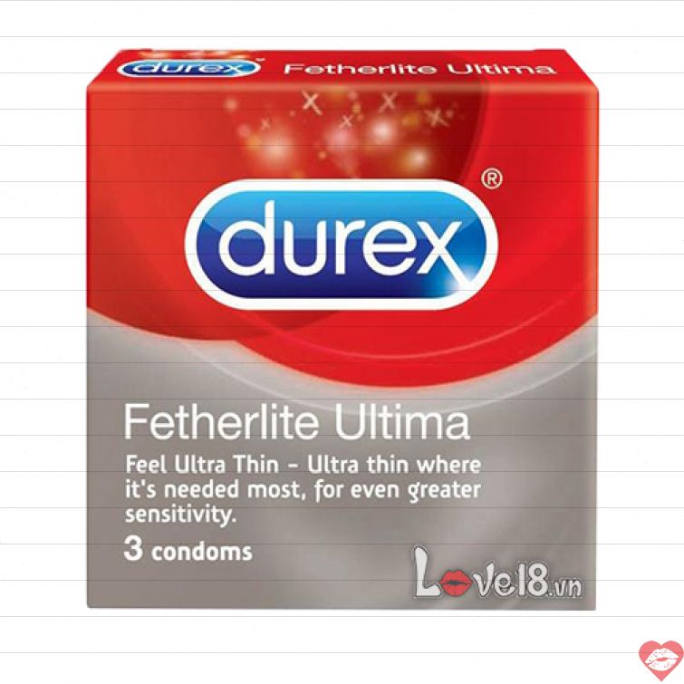 Bao cao su siêu mỏng Durex cảm giác chân thật 