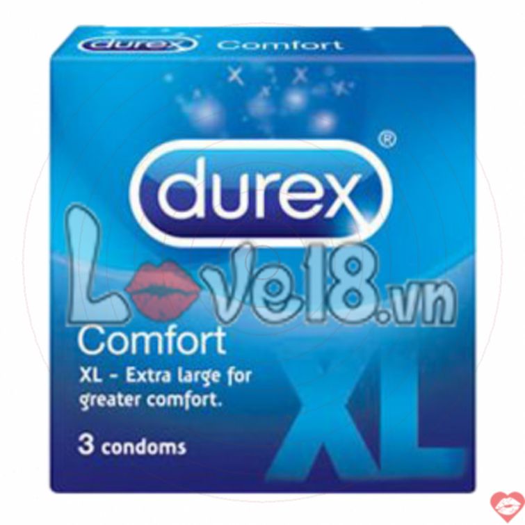 Bao cao su Durex XL size lớn kéo dài cuộc yêu 