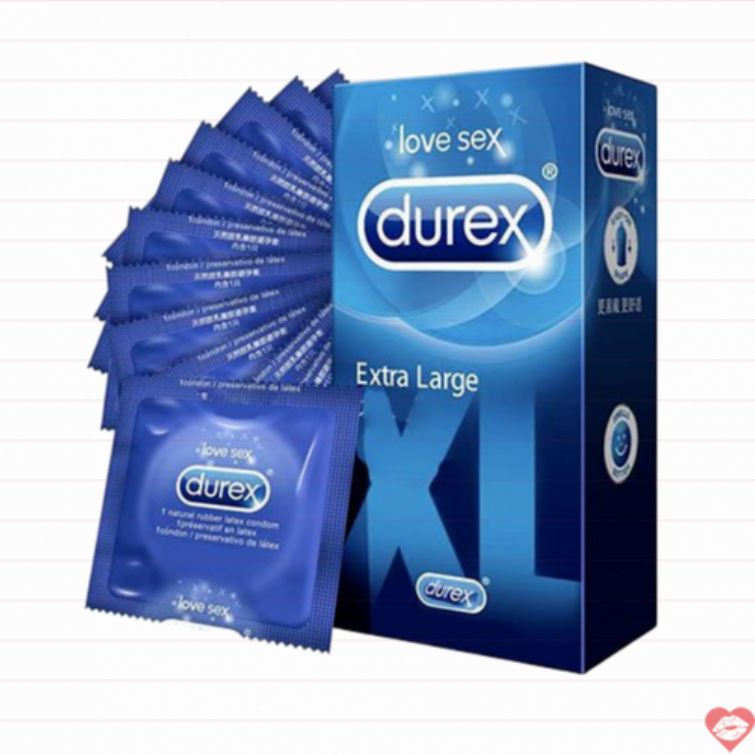 Bao cao su Durex XL size lớn siêu mỏng an toàn 