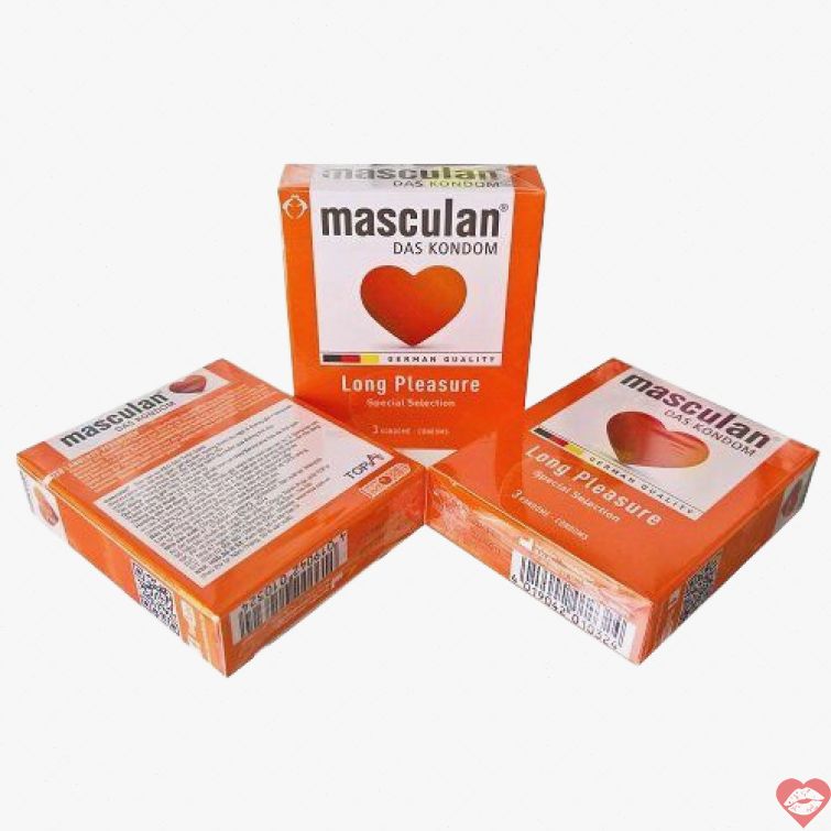 Kéo dài mạnh Masculan Đức bao cao su hộp 3 