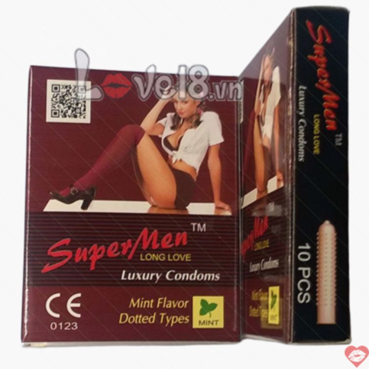 Bao cao su Super Men gai kéo dài tăng khoái cảm 
