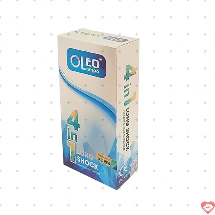 Bao cao su Oleo Lampo 4in1 sieu mong keo dai 