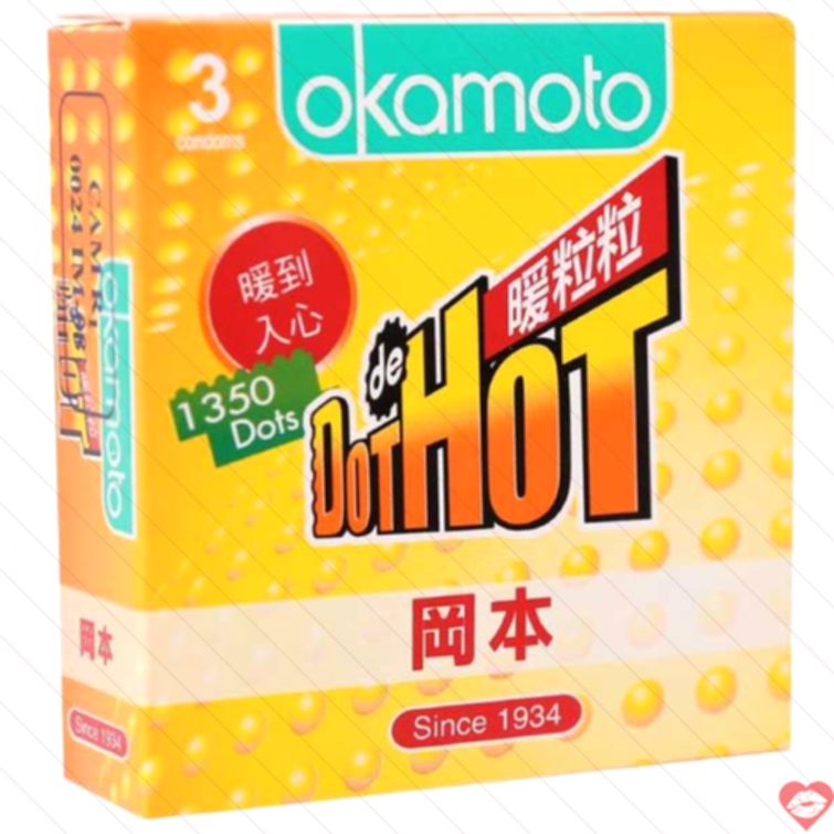 Bao cao su Okamoto gai gân truyền nhiệt cực sướng 