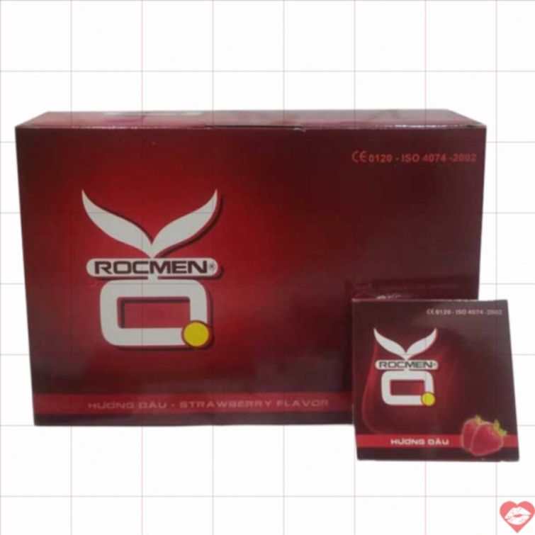 Bao cao su OK Rocmen hương dâu ôm sát tăng khoái cảm 