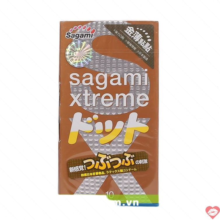 Bao cao su Sagami gân gai tăng khoái cảm 