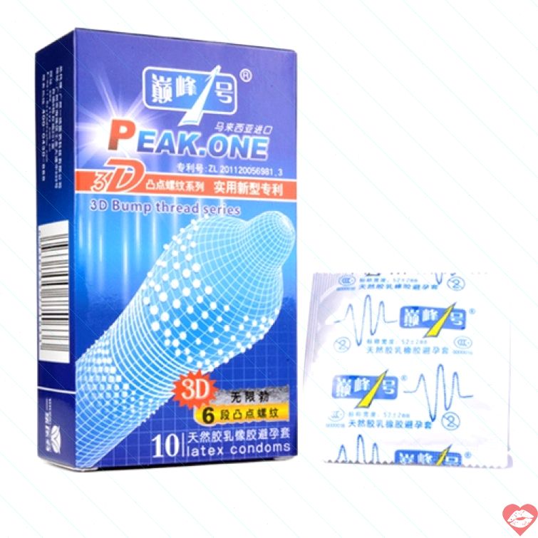 Bao cao su siêu gai 3D mỏng kích thích mạnh 