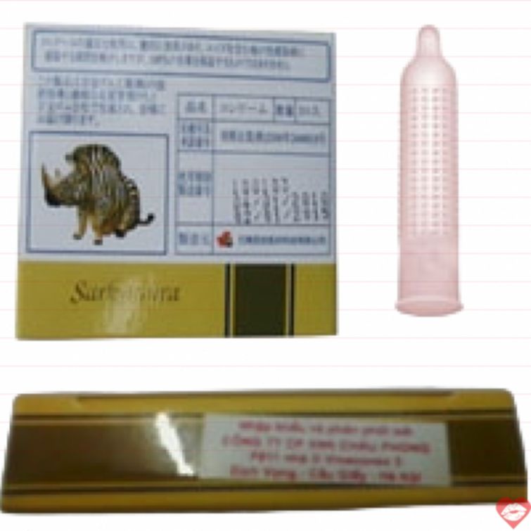 Bao cao su Sarkamura Charm siêu mỏng bi nổi 