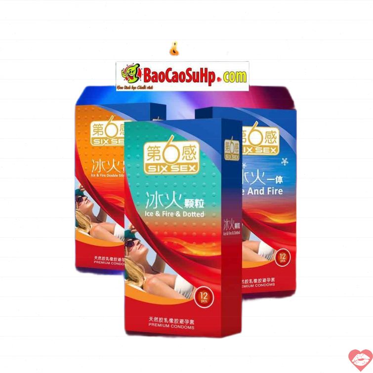 Bao cao su Sixsex gai ice fire tang khoai cam manh 