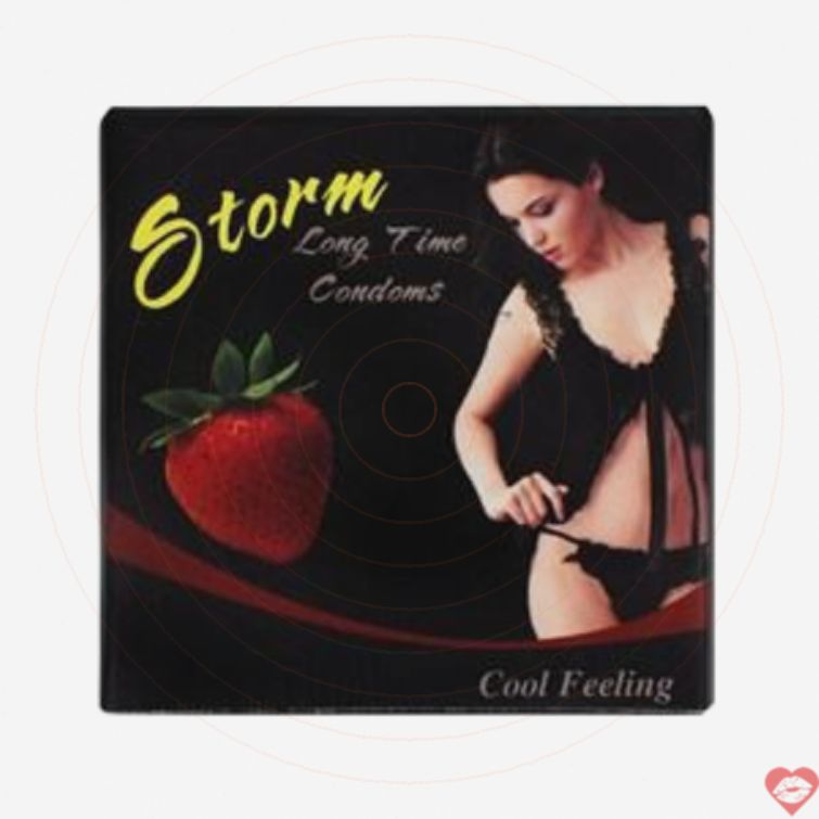 Bao cao su bi Strawberry tăng khoái cảm 