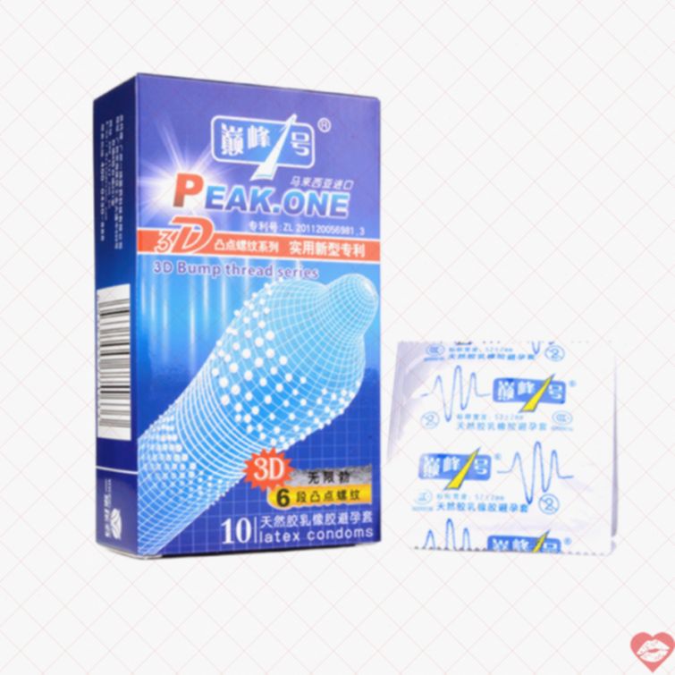 Bao cao su 3D gai mỏng tăng khoái cảm 