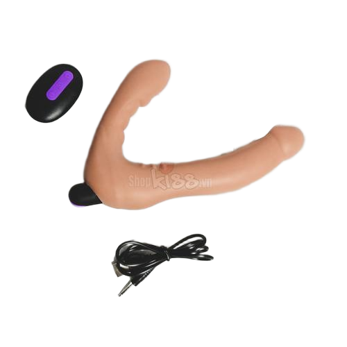  Bỏ sỉ Dương vật 2 đầu siêu mềm mịn LoveToy có rung điều khiển xa  chính hãng 