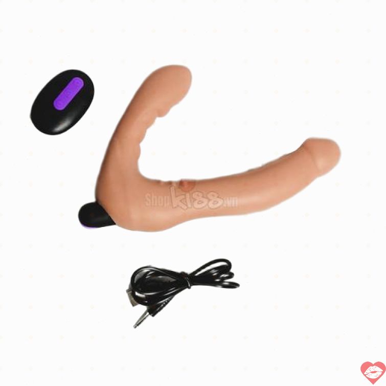 Dương vật 2 đầu LoveToy điều khiển từ xa rung mạnh 