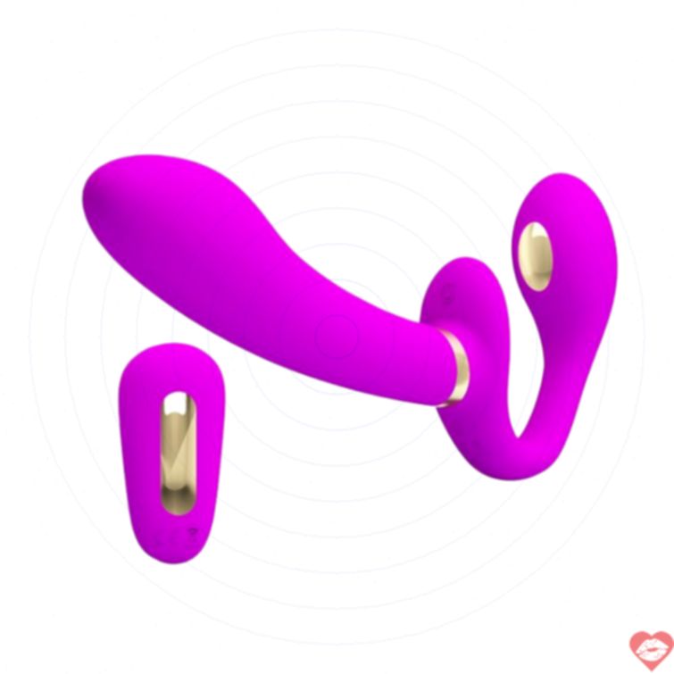 Dildo 2 đầu Pretty Love Thunderbird rung mạnh kích thích 