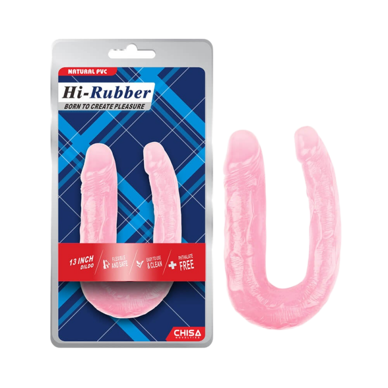  Giá sỉ Dương vật giả 2 đầu Chisa Hi-Rubber 13 Inch Hồng  giá sỉ 