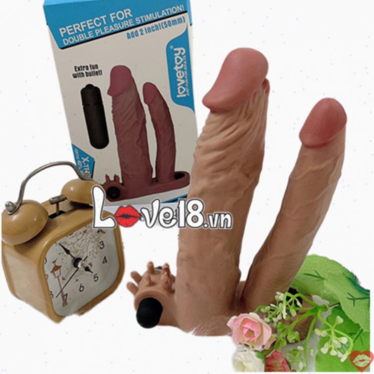 Bao đôn 2 nhánh rung siêu gân nổi tăng khoái cảm 