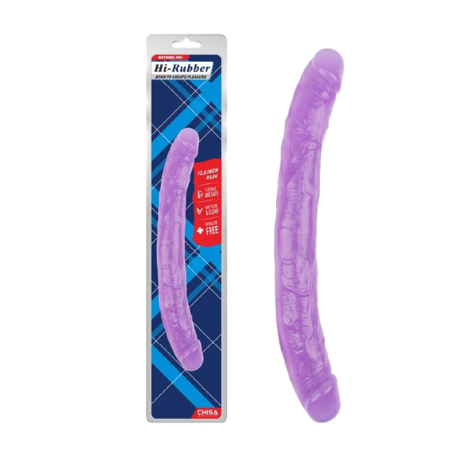  Review Dương vật giả 2 đầu Chisa Hi-Rubber 12.8 Inch Tím  mới nhất 