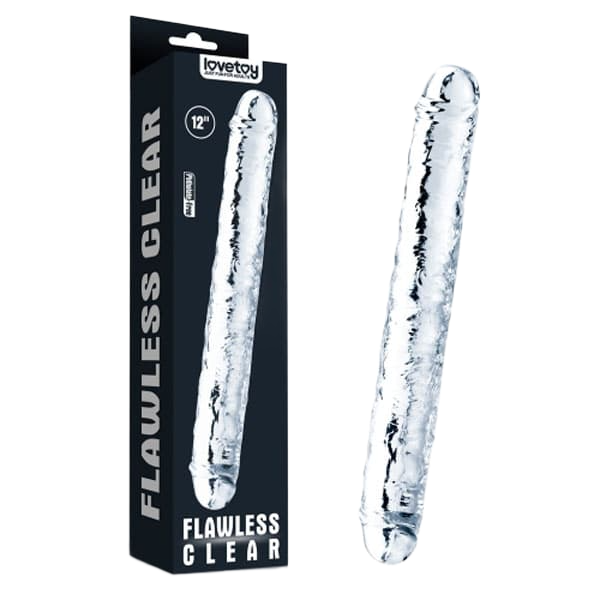  Sỉ Dương Vật Giả 2 Đầu LoveToy Trong Suốt 12 Inch Mềm Dẻo  nhập khẩu 