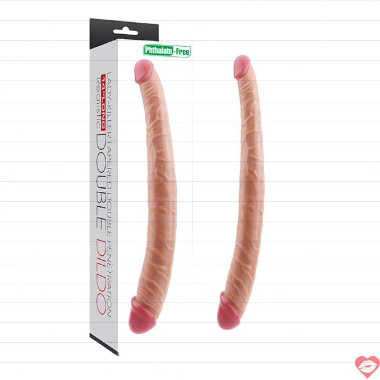 Dương vật giả 2 đầu Lovetoy silicon mềm mại cho les 