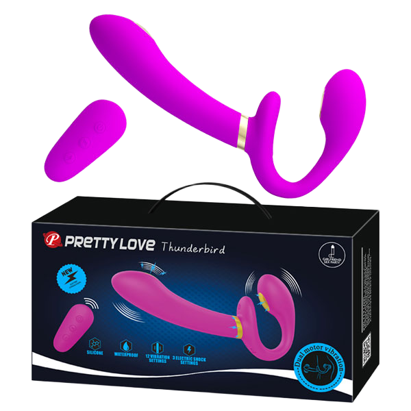  Mua Dương Vật Giả 2 Đầu Pretty Love Thunderbird Sốc Điện + Remote  cao cấp 