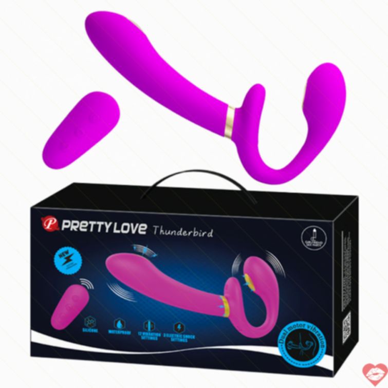 Dildo 2 đầu Pretty Love điều khiển từ xa 