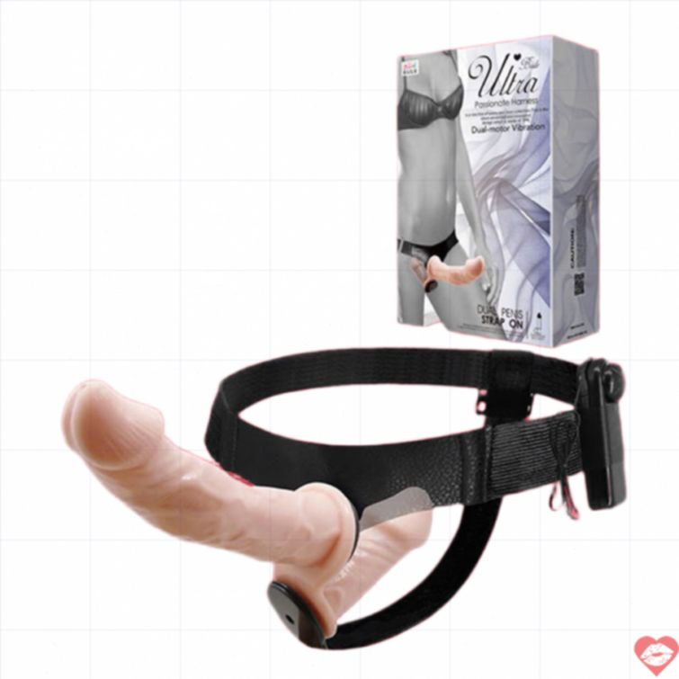 Dương vật giả 2 đầu dây đeo cho les kích thích 