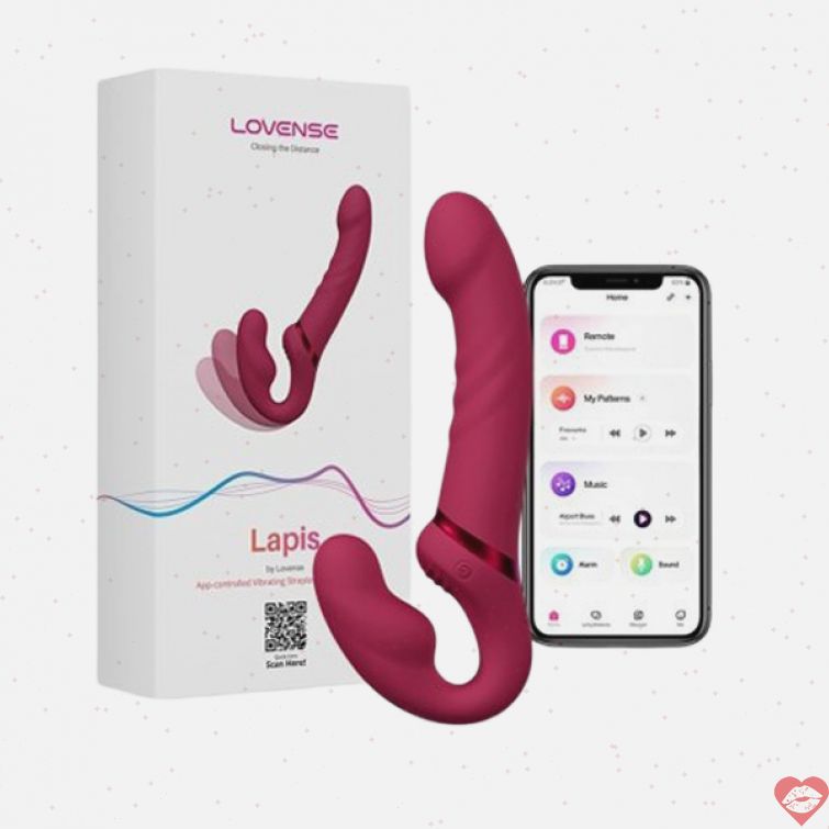 Dương vật giả 2 đầu Lovense Lapis rung đa điểm 